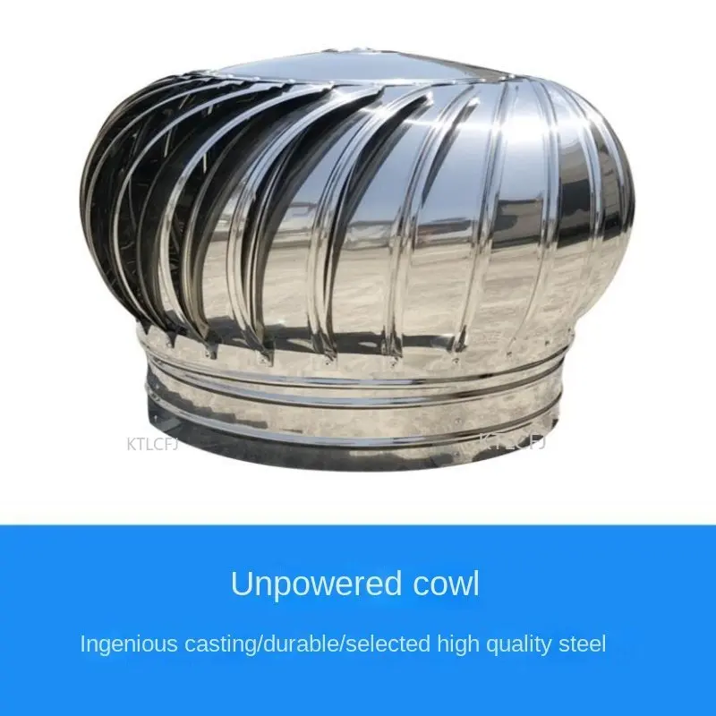 

Roof Ventilator Plant Flue Breeding Heat Dissipation Ventilation Exhaust Fan 304 Stainless Steel Unpowered Hood