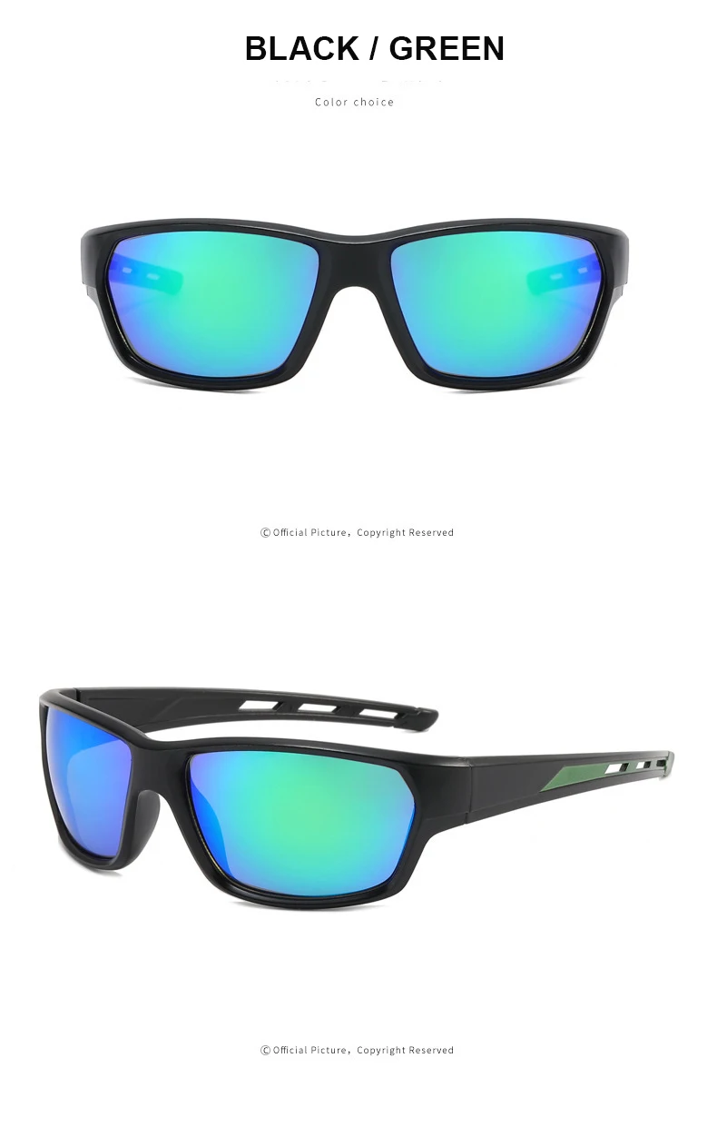 Bunte Sportbrille, modischer Radfahren, Augenschutz, staubdichte Sonnenbrille für Herren, Sonnenbrille 9950 – Detail 13