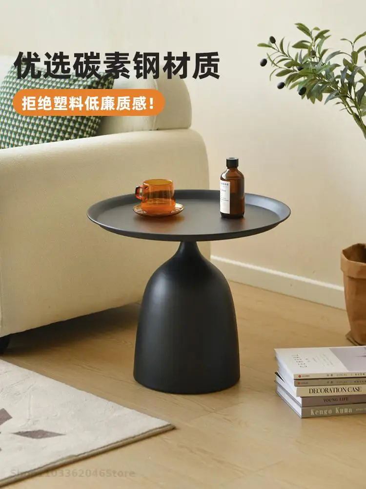 Ins Simple Sofa Side Table Balcony Mini Coffee Table Side Round Small Internet Celebrity Milk Tea Shop Small Round
