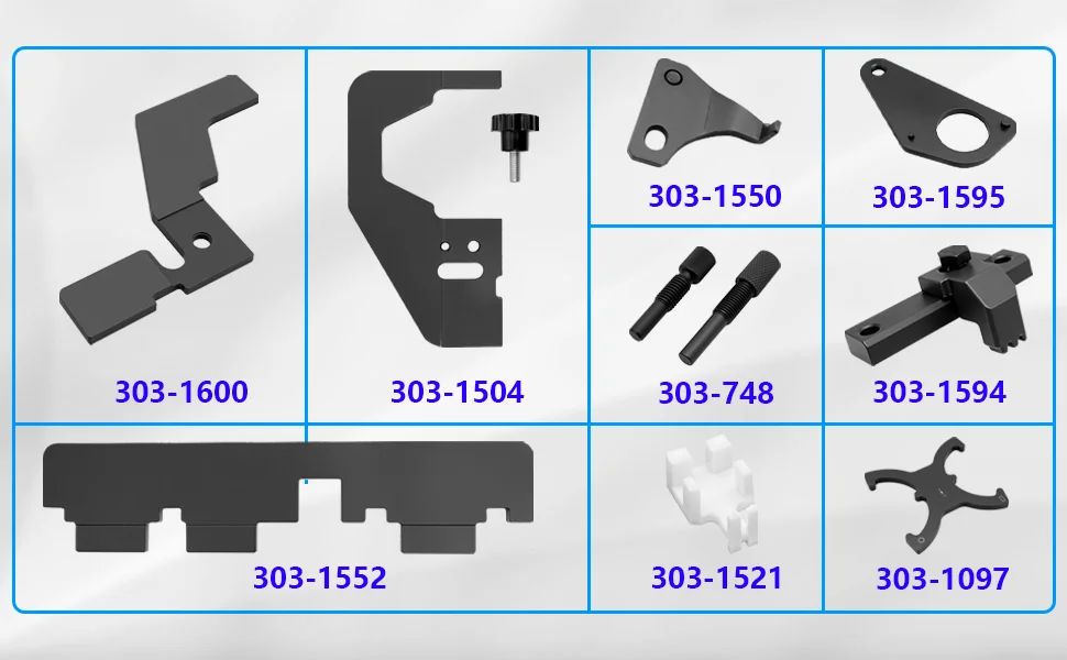 Steuerwerkzeuge für Volvo-, Ford 1.5, 1.6- und 2.0-Liter-Motoren und Jaguar Land Rover 2.0T-Motor (OEM 303-1600, 303-1504, 303-1594) – Detail 3