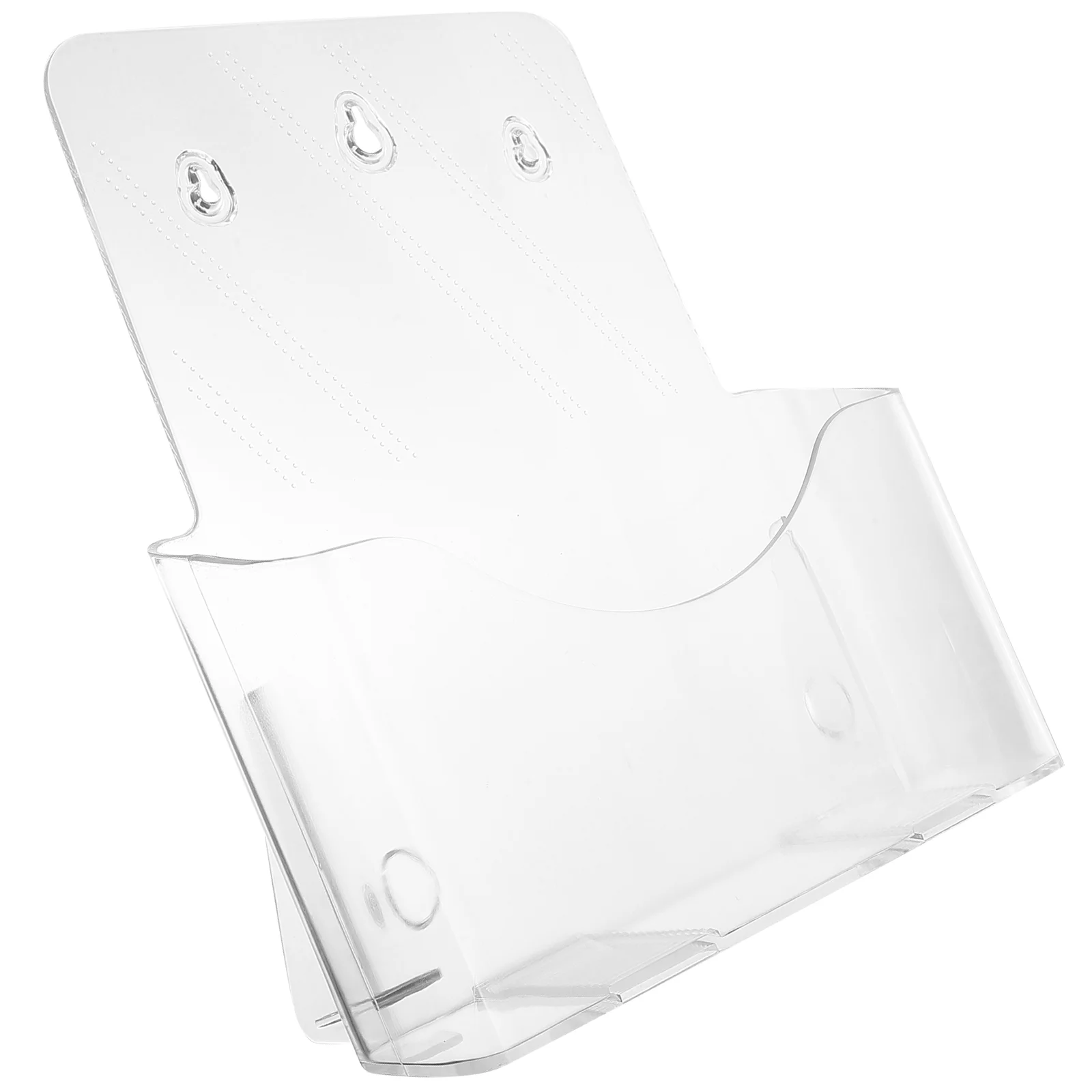 

File Storage Box Pamphlets Stand Clear Display Files Rack Desktop Acrylic Holder Literature