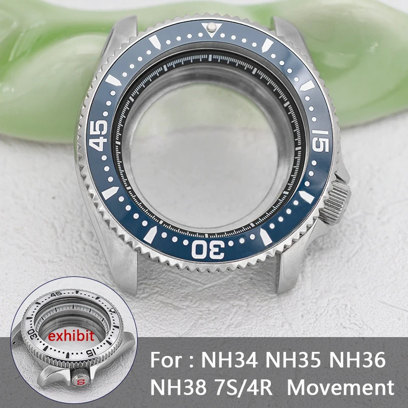 SS 42 mm SKX007 SPRD Watch Case Sapphire Crystal 3.8 S Crown see