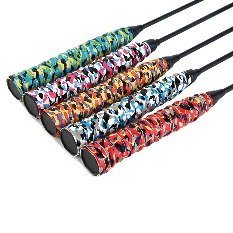 Camouflage Badminton Racket Hand Rubber Tennis Racket Sweat Absorbing Band Slingshot Fishing Rod Handle Wrapped Strap
