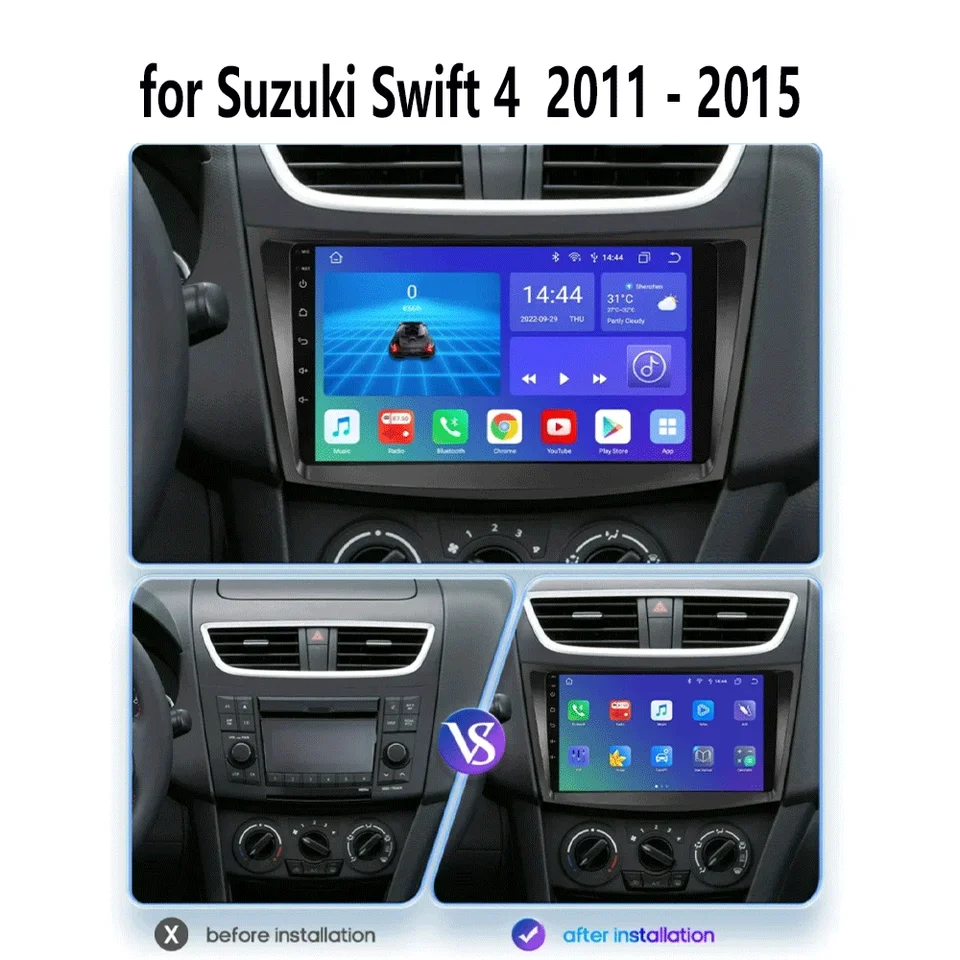 Boscer® 1Din Autoradio | 5′ HD Touchscreen | Apple Carplay & Android
