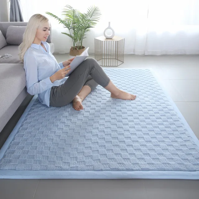 2cm Thick Large Carpet for Living Room Baby Crawling Tatami Mats Kids