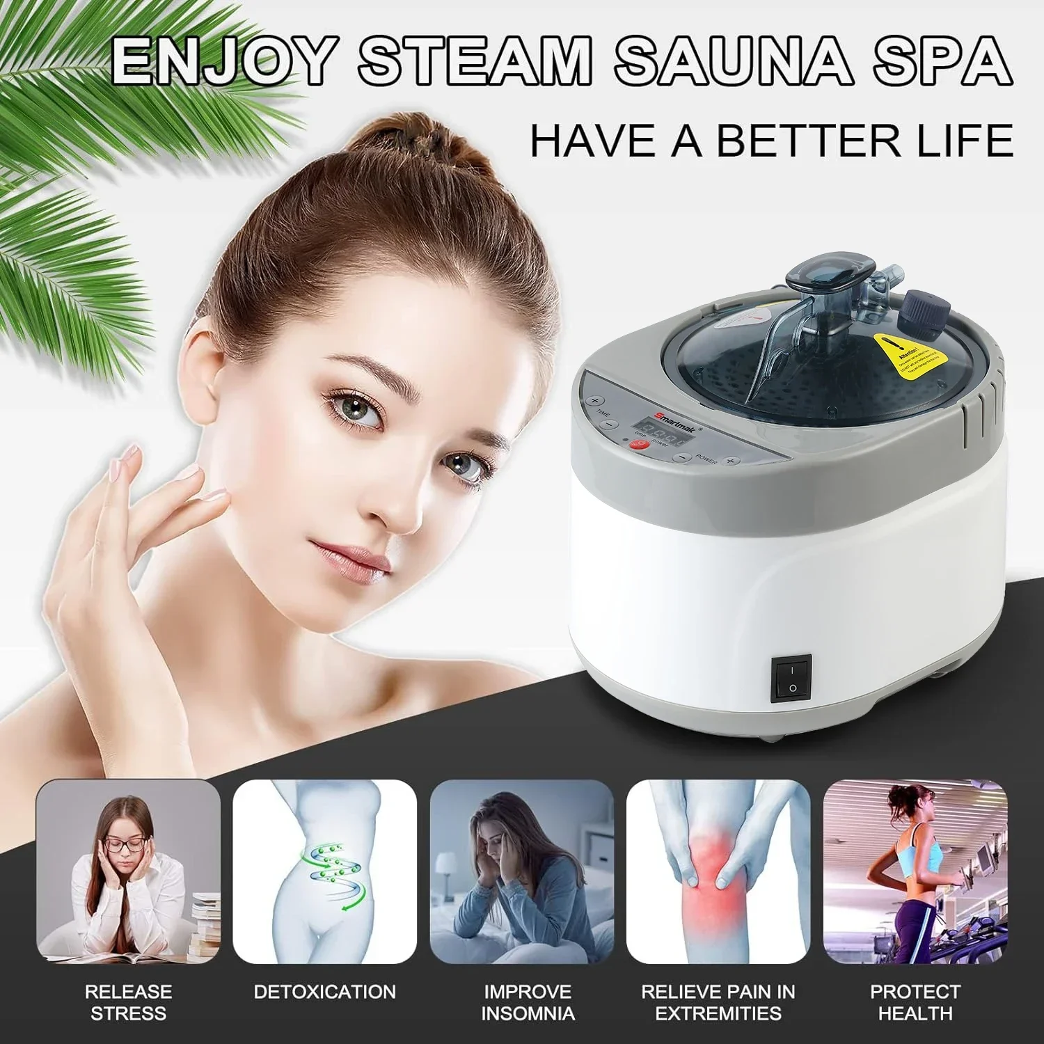 Two Person Steam Sauna Set for Home Use, Portable Sauna Tent for 1 or 2 Person Full Body Spa, Two 4 Liter Steamers, Two Foldable 5