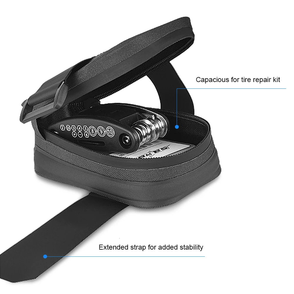 Bicycle Saddle Bag Bike Seat Bag Reflective Cycling Rear Seat Post Bag Large Capacity Tail Rear Bag MTB Road Bike Bag Bicycle