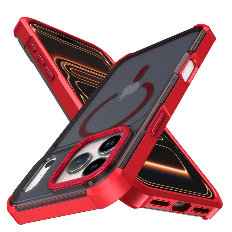 Luxury Magnetic Shockproof Matte Translucent Phone Case