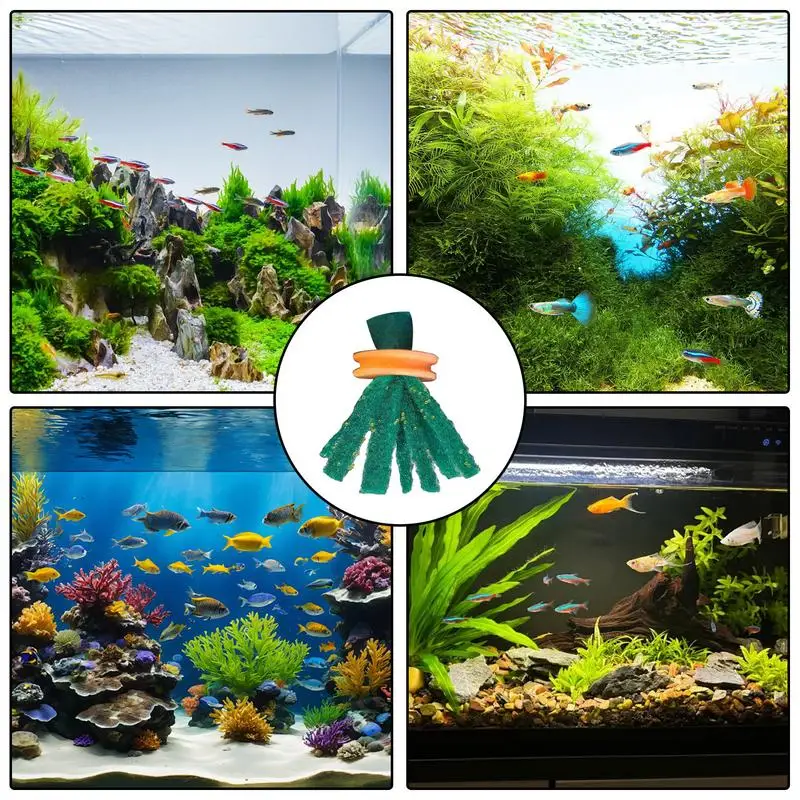 Fish egg collector Hatchery Spawning Mop 10Pcs Spawning Mop For Fish Aquarium Bucket Adornment Aquarium Hideout Breed Breeding