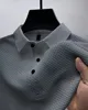 Embroidered High-quality New Men's Short Sleeved T-shirt, Cool and Breathable POLO Shirt, Business Casual, Sweat Absorbing 6