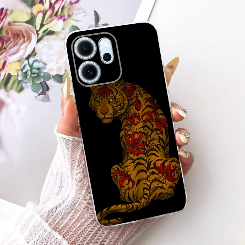Colorful Flowers Painted Soft Slim Phone Case Cover