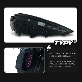 TYPY New LED Head Lamp Upgrade Modified For Porsche Cayenne 958.1 958,2 Headlight 2011-2017 Dynamic Signal Lamp Auto Accessories