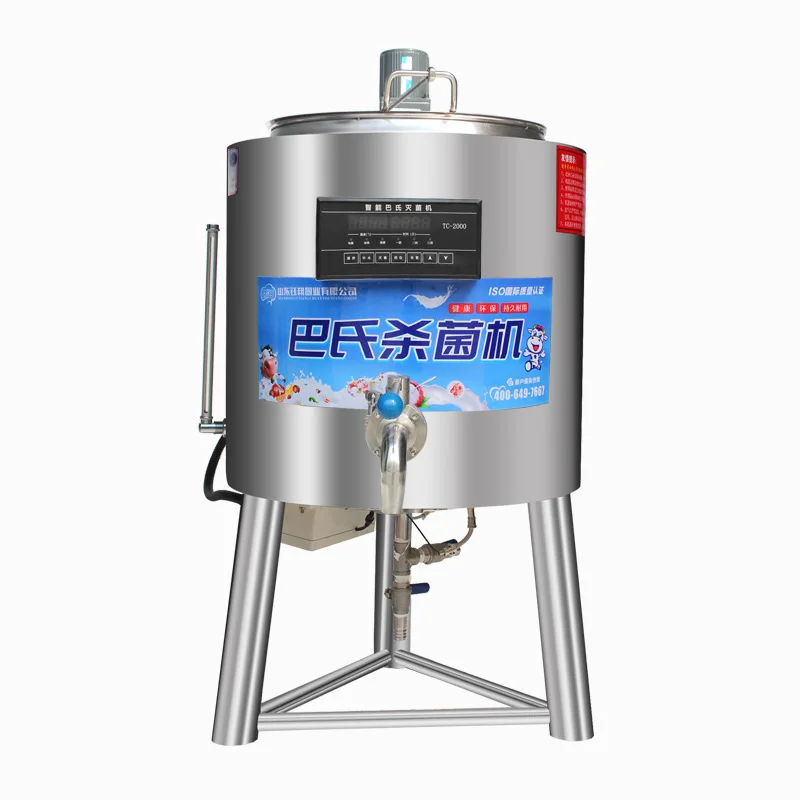 30l-500l Small Scale Milk Pasteurization Machine Milk Pasteurizer Machine CFR BY SEA 110v portable microcomputer electromagnetic induction sealing machine aluminum foil heat 500l suitable for 10mm 130mm caps size