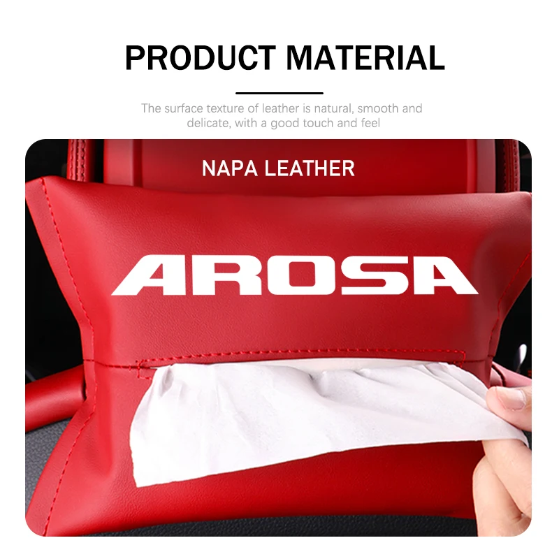 시트 카 가죽 티슈 백 자동차 시트 백 냅킨 케이스 바이저 페이퍼 박스 오거나이저 FR 쿠프라 레온 이비자 아테카 알테아 E-레이서용