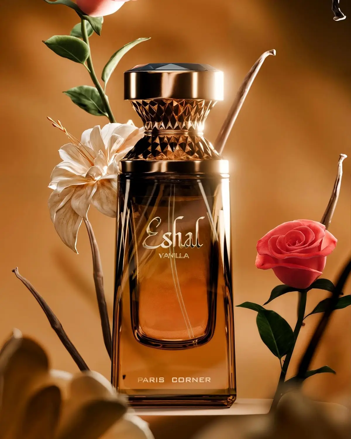 Paris Corner Eshal Vanilla EDP 3.4 Fl Oz Perfume for Women Sweet Sensual Long-Lasting Fragrance Indulge in Sugar High Quality 3