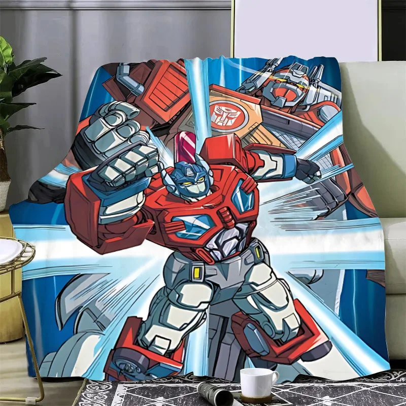 Anime Transformers G1 Car Robot Printed Blanket Picnic Blankets Warm Blanket Soft Comfortable Blanket Home Travel Birthday Gift 5