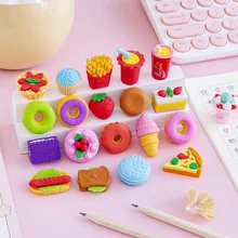 

Food Dessert Fast Food Eraser Set Student Christmas Gift Final Prize Stationery