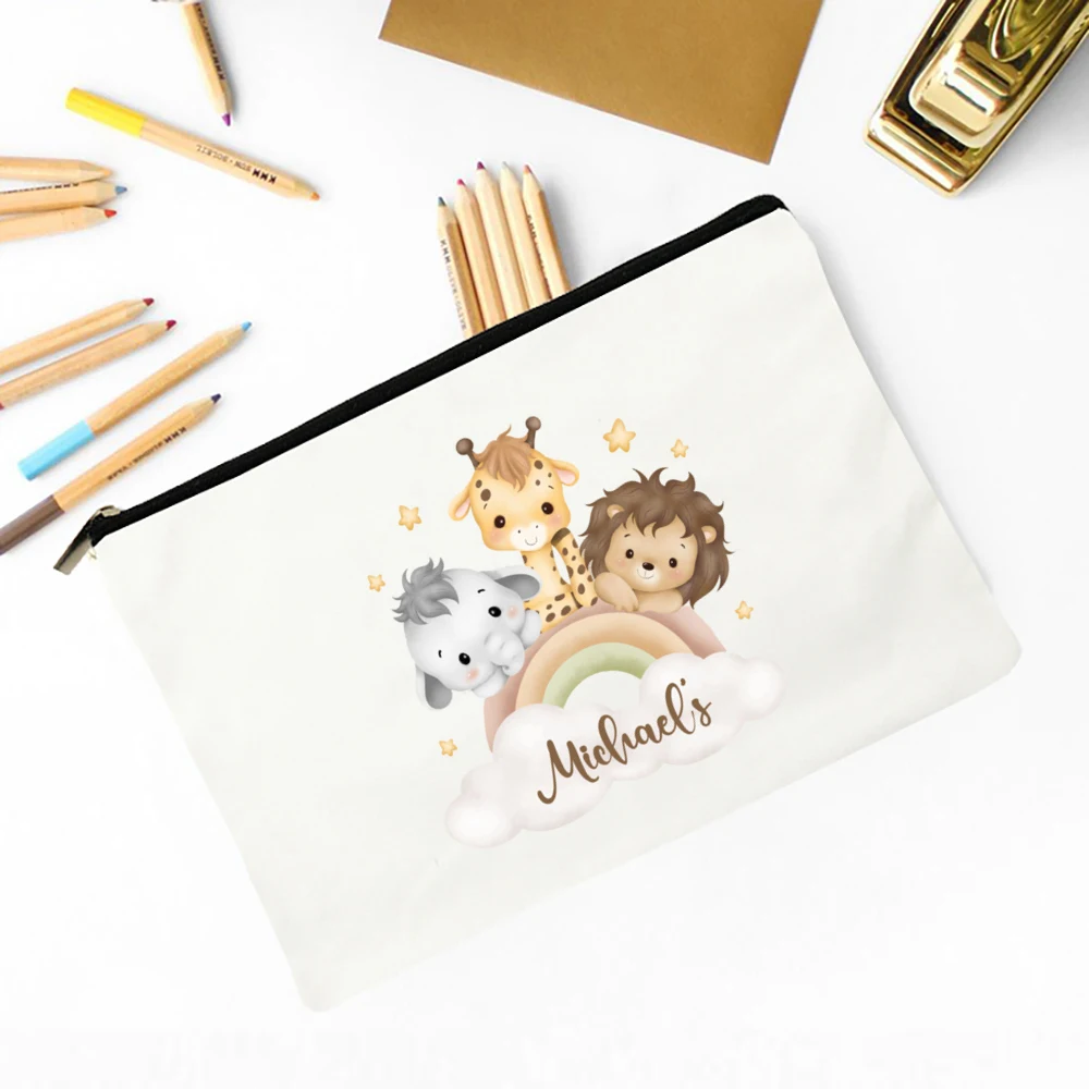 Personalized Pencil Case With Name – Custom Clear Makeup Bag, 20x13x7cm, Gift For Her Or Him