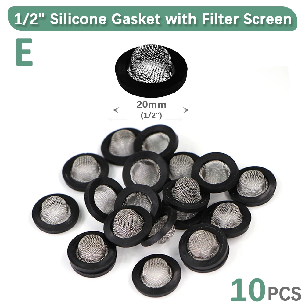 10PCS 1/2 "3/4" O-Ring Silikon Gummi Unterlegscheiben Garten Bewässerung Liefert Ersatz Schlauch Anschluss Dichtung Adapter stecker – Detail 13