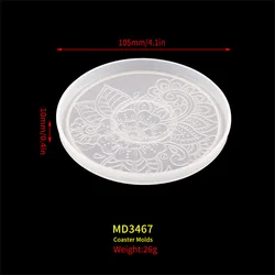 Silicone Mold for DIY Coaster Crafts - Epoxy Resin & Home Decor (MD3467)