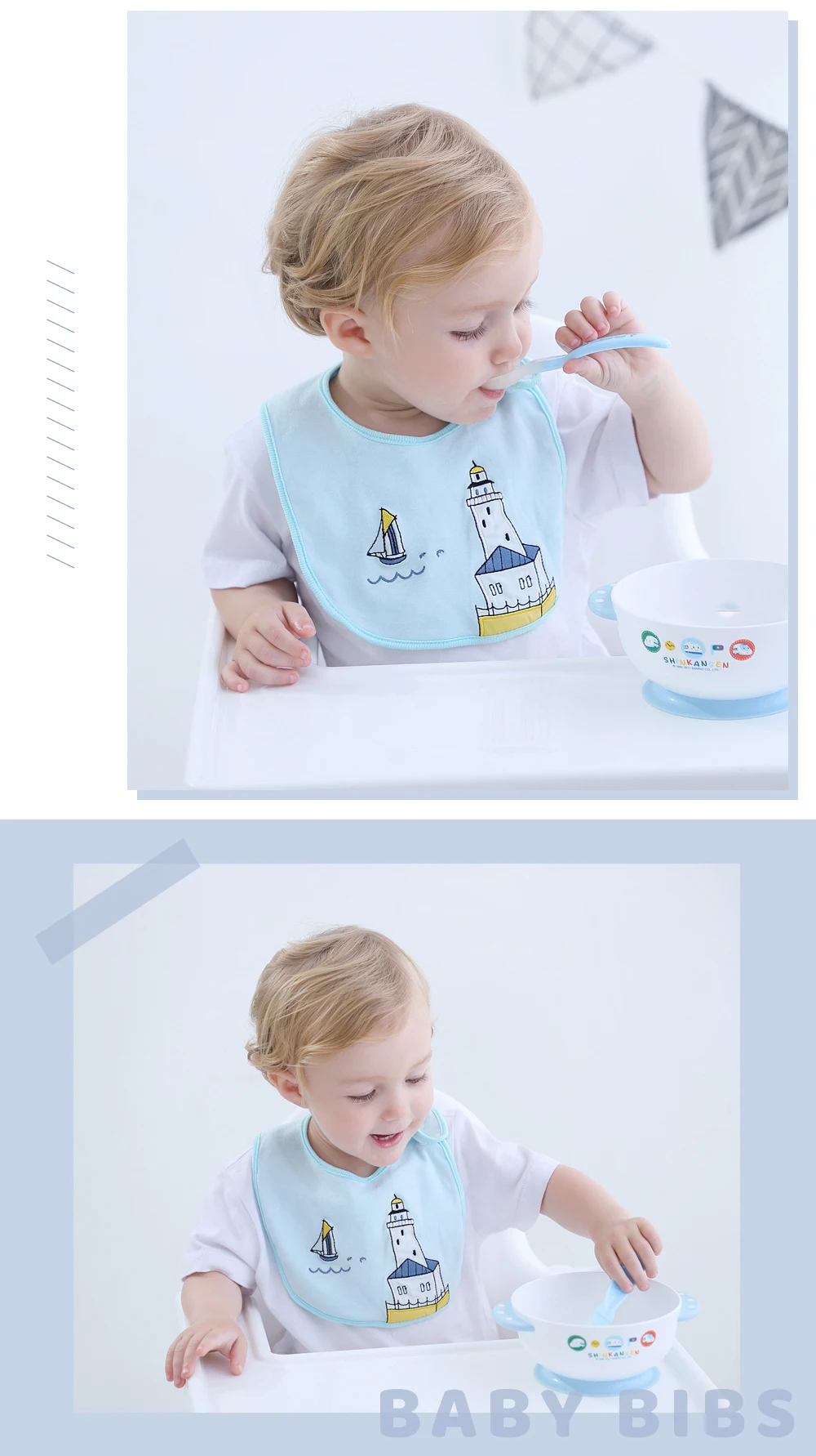 INSULAR 패셔너블한 면 소재  턱받이,  용 다기능 수유 턱받이 침 타월 스카프