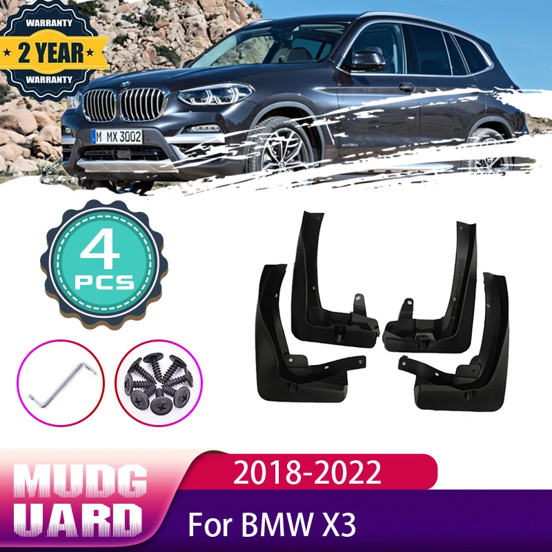 

Car Mudguard For BMW X3 M Sport G01 2018 2019 2020 2021 2022 Front Rear Wheels Splash Mud Guards Mudflap Mudguards Accessories