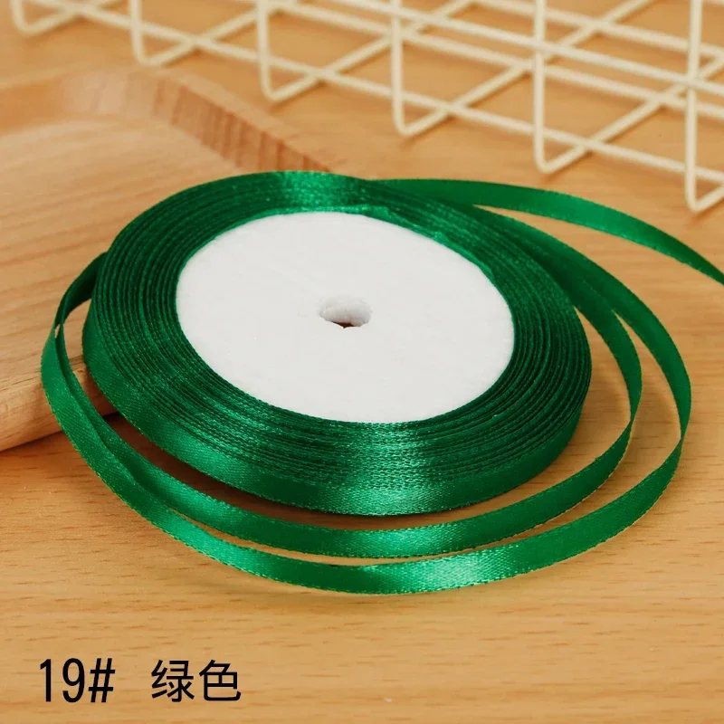 Elegant 6mm Satin Ribbon for DIY Crafts and Gift Wrapping