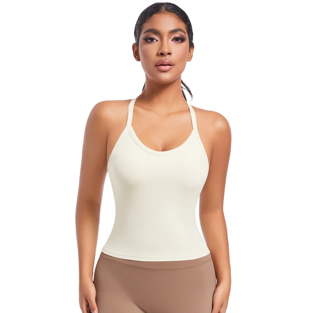 Yoga Bra Underwear Women Summer Shockproof Bra Beautiful Back Sports Running External Wear Training Fitness Yoga Tank Top Bra 4