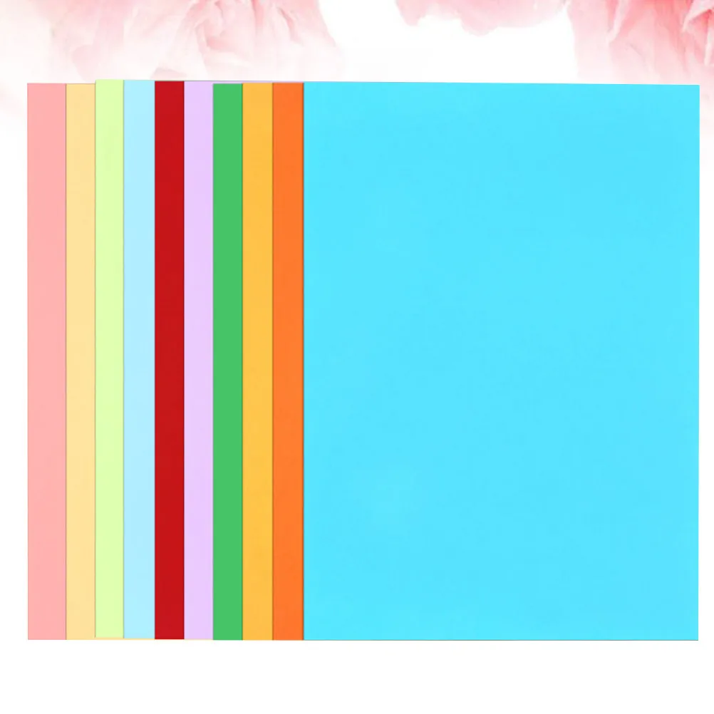50Pcs 다채로운 판지 두꺼운 종이 어린이를위한 완벽한 수제 그림 그리기 종이 학생 미술 공예 모듬 색상