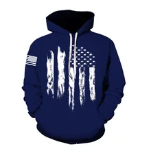 Primavera e outono com capuz personalidade camisola 3d bandeira impressão hedging casual masculino e feminino camisola com capuz