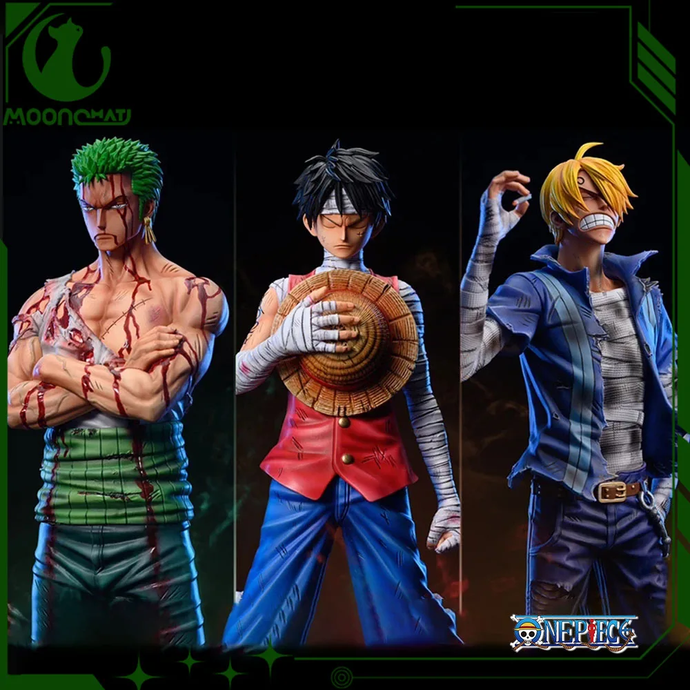 One Piece Luffy Anime Figure Roronoa Zoro Sanji Bandage 30cm