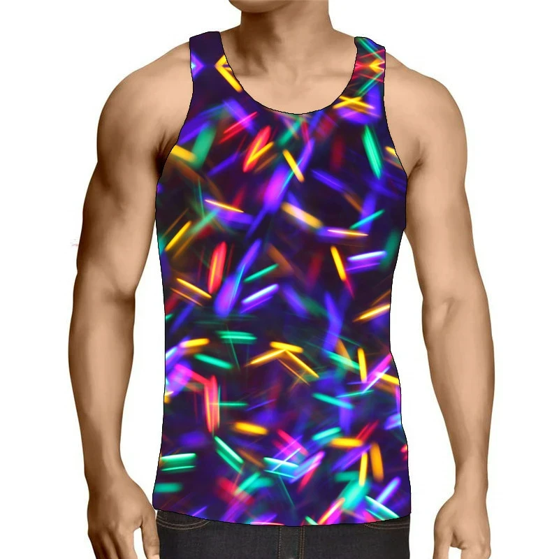 

2024 New Funny Graphic 3D Printed Children's Sleeveless Tank Tops Summer Fashion Casual Men Women Oversized Gym Clothing Vests