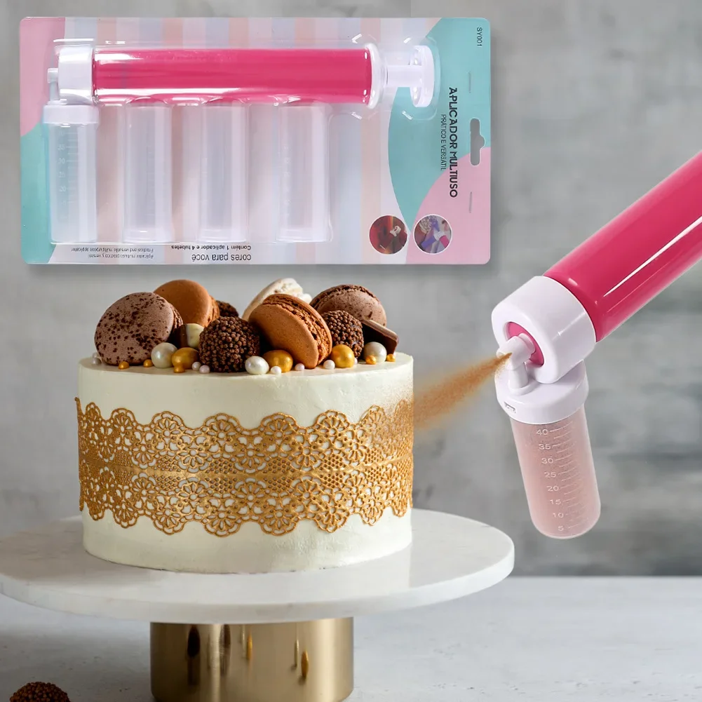 Manual Cake Spray Gun Mousse Cake Coloring Powder Spray Machine