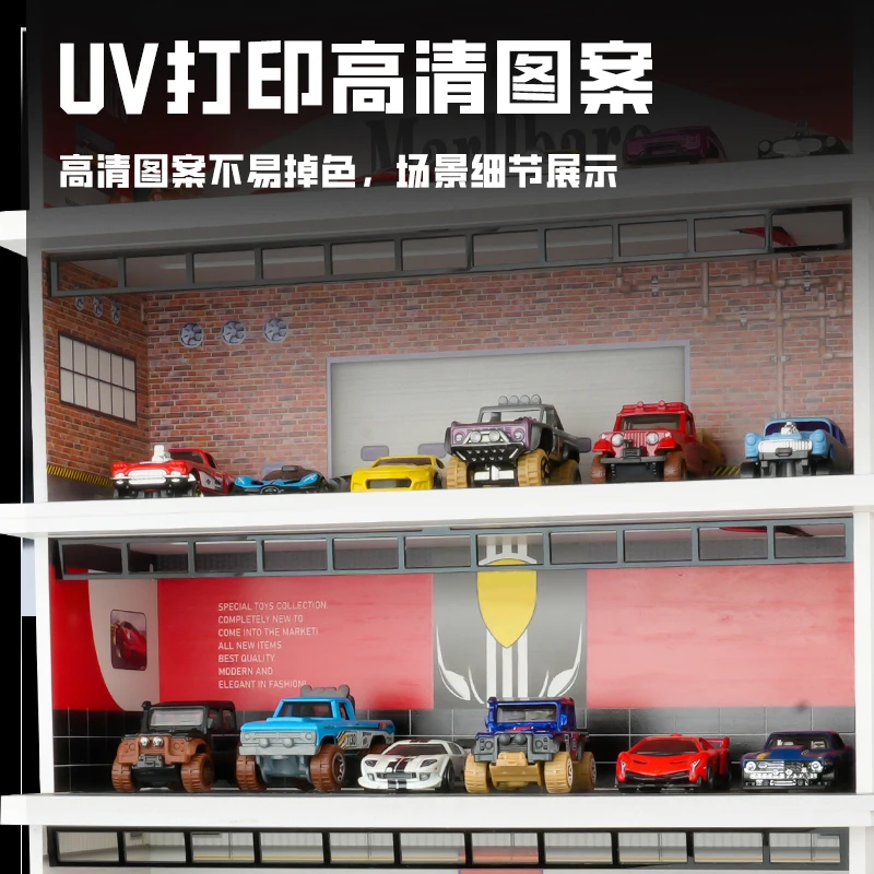 1/64【parking Lot Diorama factory 03】（新品） Xufan 1:64 Scale NEW Diorama Car Garage Model Parking Lot