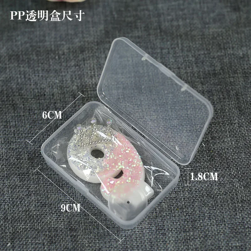 Cake Numer Candles Birthday Candle Pink Colour Creative Candle Princess Crown Girl Happy Birthday Party Decoration