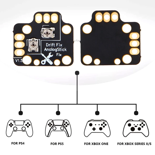10 pz-30 pz Gamepad Joystick Drift Repair Board Controller analogico Thumb Stick  Drift Fix Mod per PS4 PS5 Xbox One/Series X/S - AliExpress