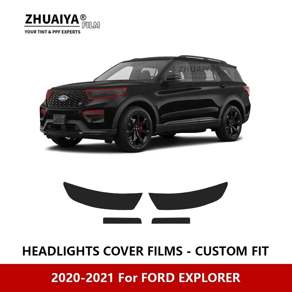 

Для FORD EXPLORER 2020-2021 Автомобильная внешняя фара с защитой от царапин PPF предварительно отрезанная Защитная пленка для ремонта автомобильные наклейки аксессуары