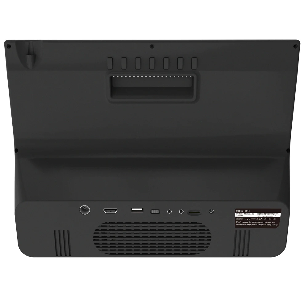 D14 Rechargeable 8800mAh LEADSTAR 14 inch Portable Mini TV Built in DVB-T2 DAB Radio Hevc H265 10Bit All In One
