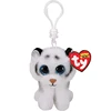 9cm Ty Beanie Big Eyes Small Pendant Keychain Clips Mini Stuffed Plush Toy Animals Doll Black Pattern Tiger Tundra Children Gift 1