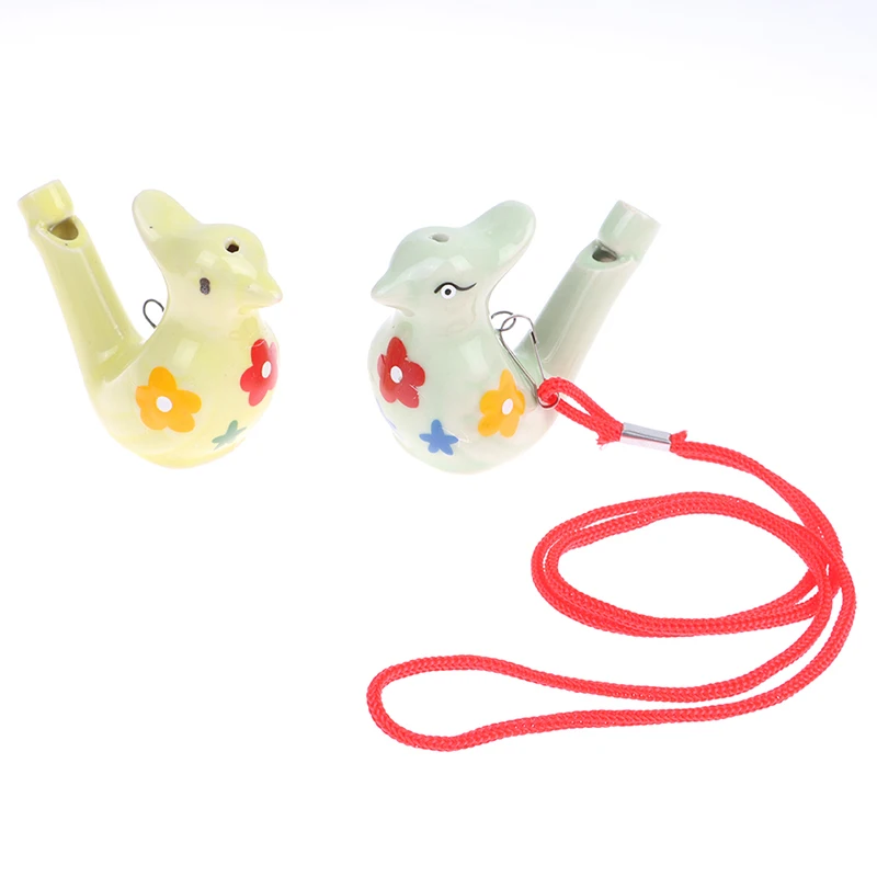 1pcs Creative Ceramic Water Bird Whistle Kids Drawing Warbler Song Chirps Baby Bathtime Musical Toys Tea Tray Ornaments Tea Pets musical toy