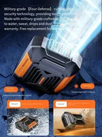 Portable Power Bank Flashlight Wearable Fan Hanging Neck Fan for Outdoor Works Hiking Camping 1