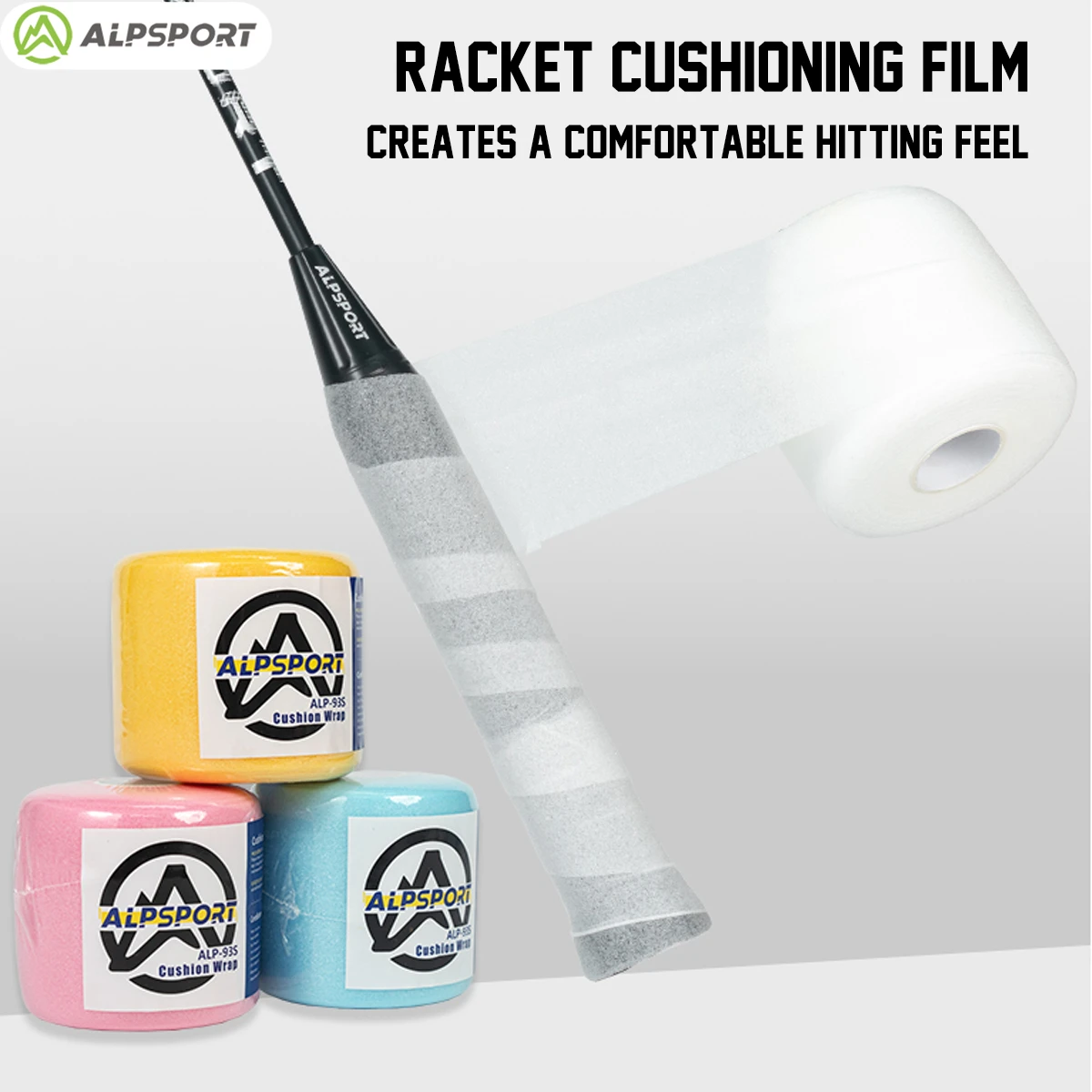 Badminton Racket Handle Film ALPSPORT 93S Imported Shock-absorbing Film Durability Improves Badminton Racket Feel and Reduces Vibration Handle Film ALP