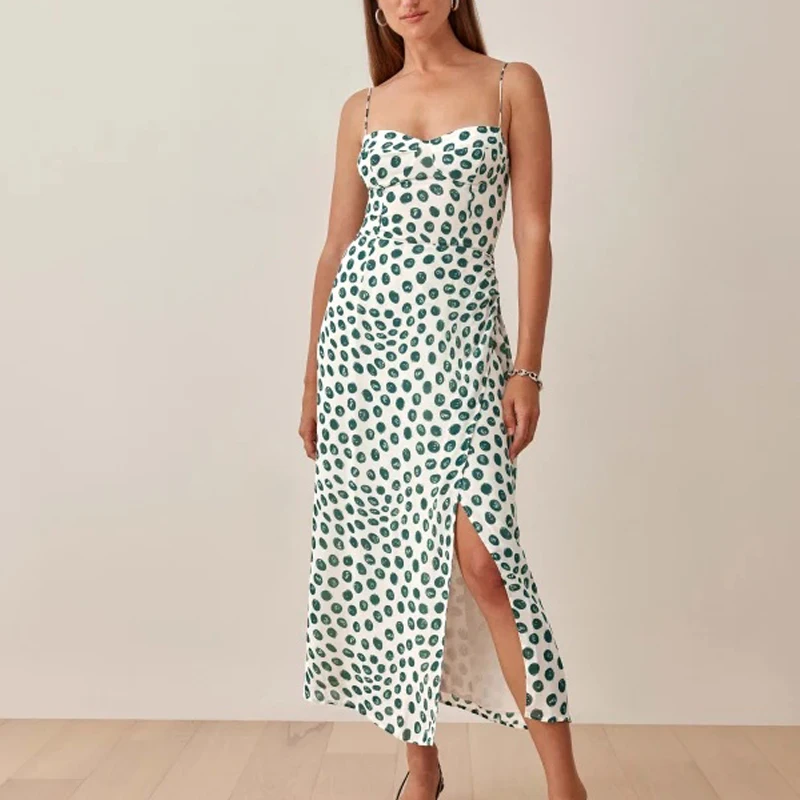 

Summer Women's Sexy Print Slim Fit Slim Strap Dress
