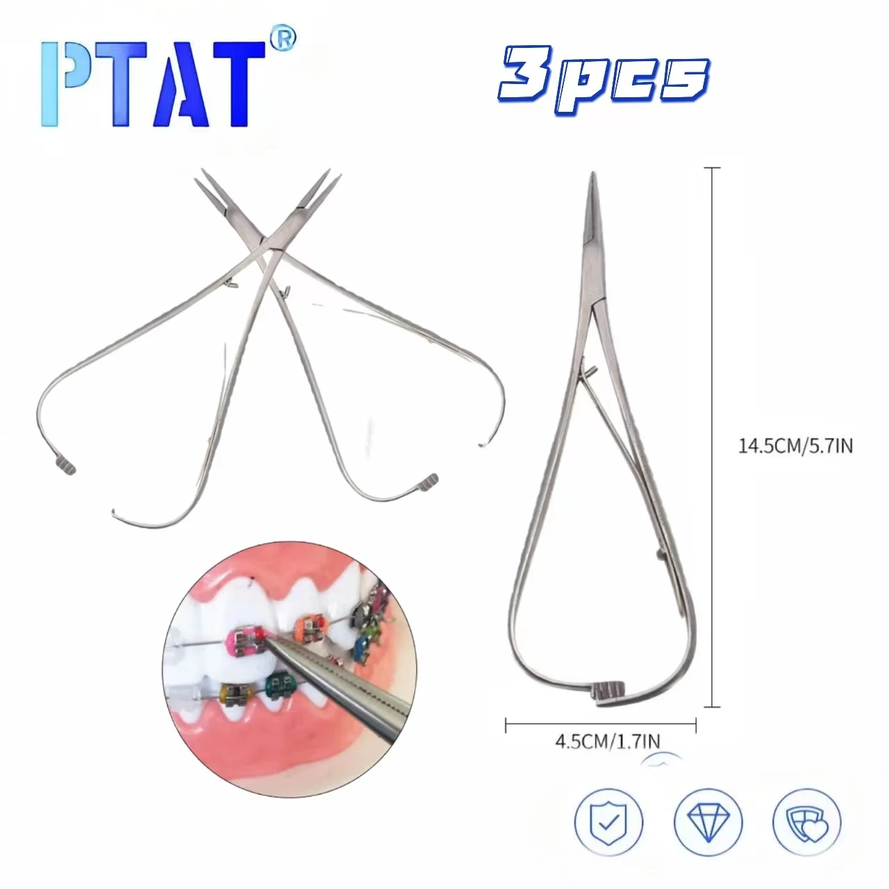 Distal End Cutter Tc Tip Pinze Tagliafili Ortodontiche In Acciaio: Punta TC, Per Fili Duri, Strumento Professionale Strumento Dentale Premium Per Ortodonzia - Foto 7