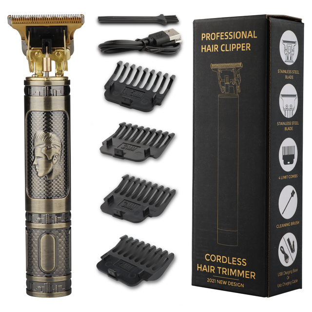 USB Electric Hair Cutting Professional Beard Trimmer Machine Rechargeable New Hair Clipper Man Shaver Trimmer For Men Barber