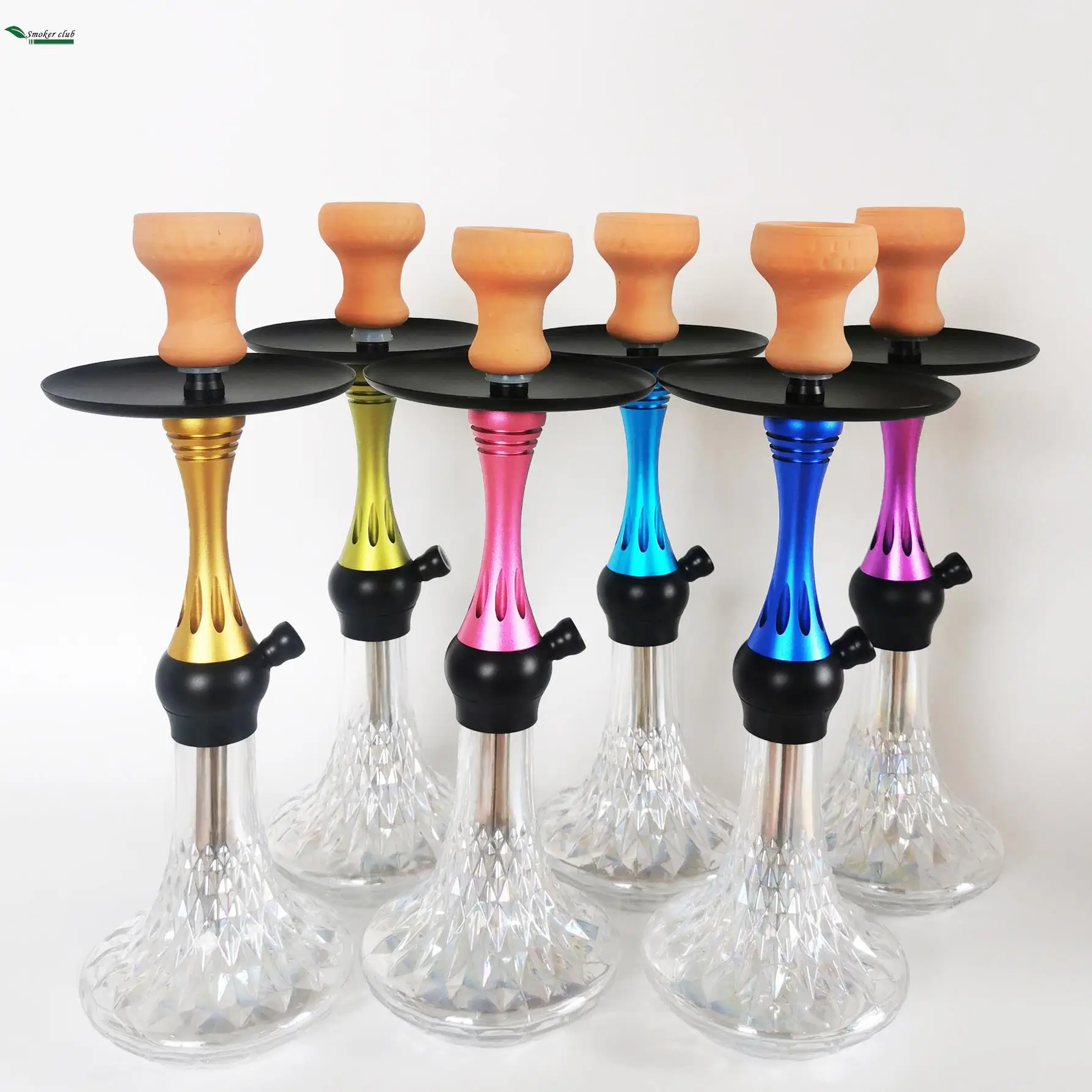 Alpha Hookah Model M Multicolor Shisha Matte Hookah Removable Diffuser