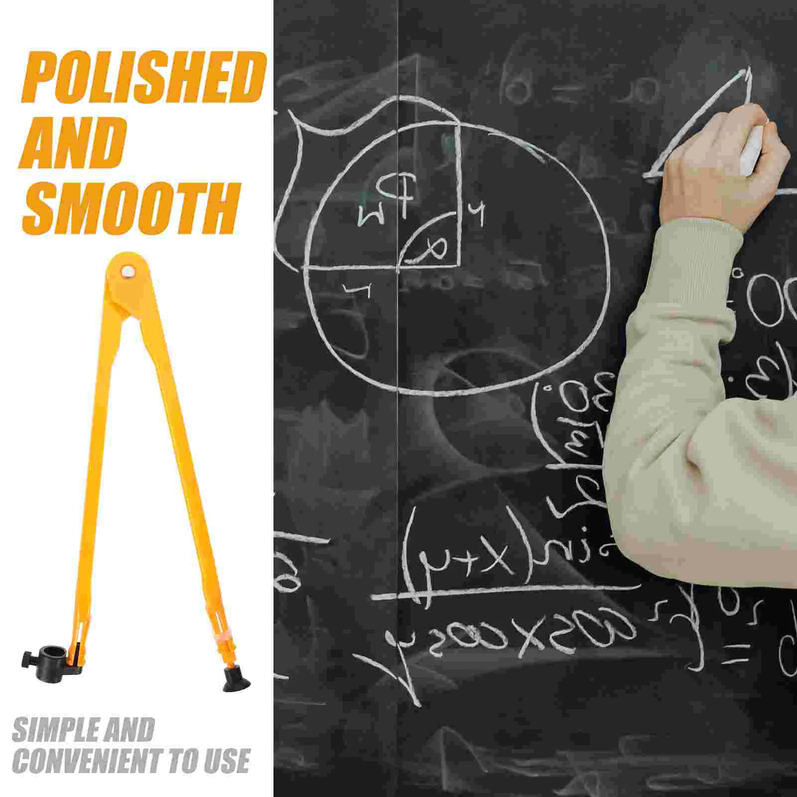 Large Size Plastic Teaching Compass Instrument Drawing Tool School Supplies Adjustable Design Drafting Compasses