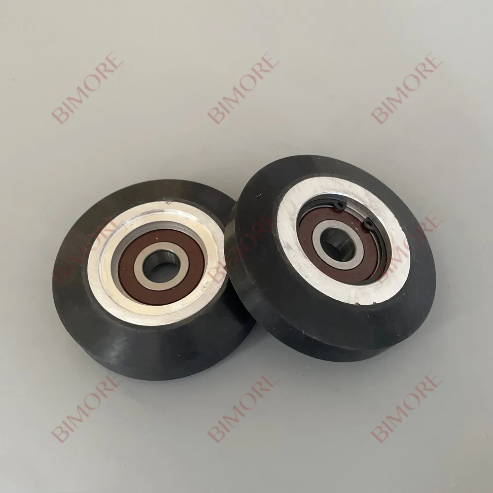 90*25*6302 Elevator Guide Shoe Roller OD90mm W25mm Bearing 6302 15mm Use for toshiba