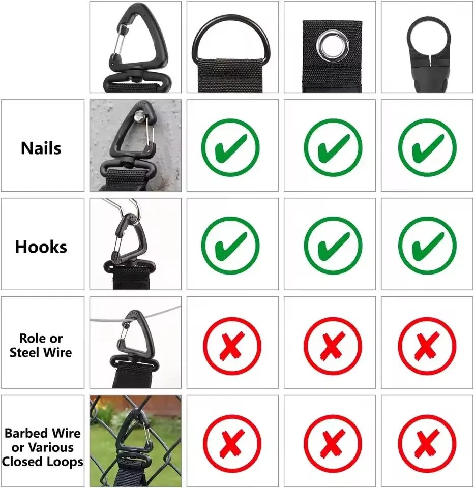 Rotating Buckle Cord Organizer Holder - Nylon Strap for Cable and Hose Management