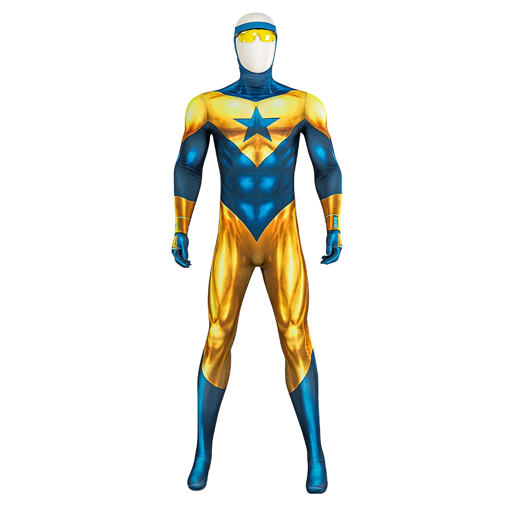 

Новое поступление, Золотая Звезда, Майкл, костюм для косплея, Zentai, костюм супергероя, боди, бустер, искусственная кожа для мужчин и взрослых